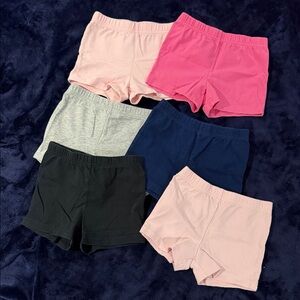 Carter's Girls' Cotton Stretch Shorts - Pink, Hot Pink, Navy, Black, Gray